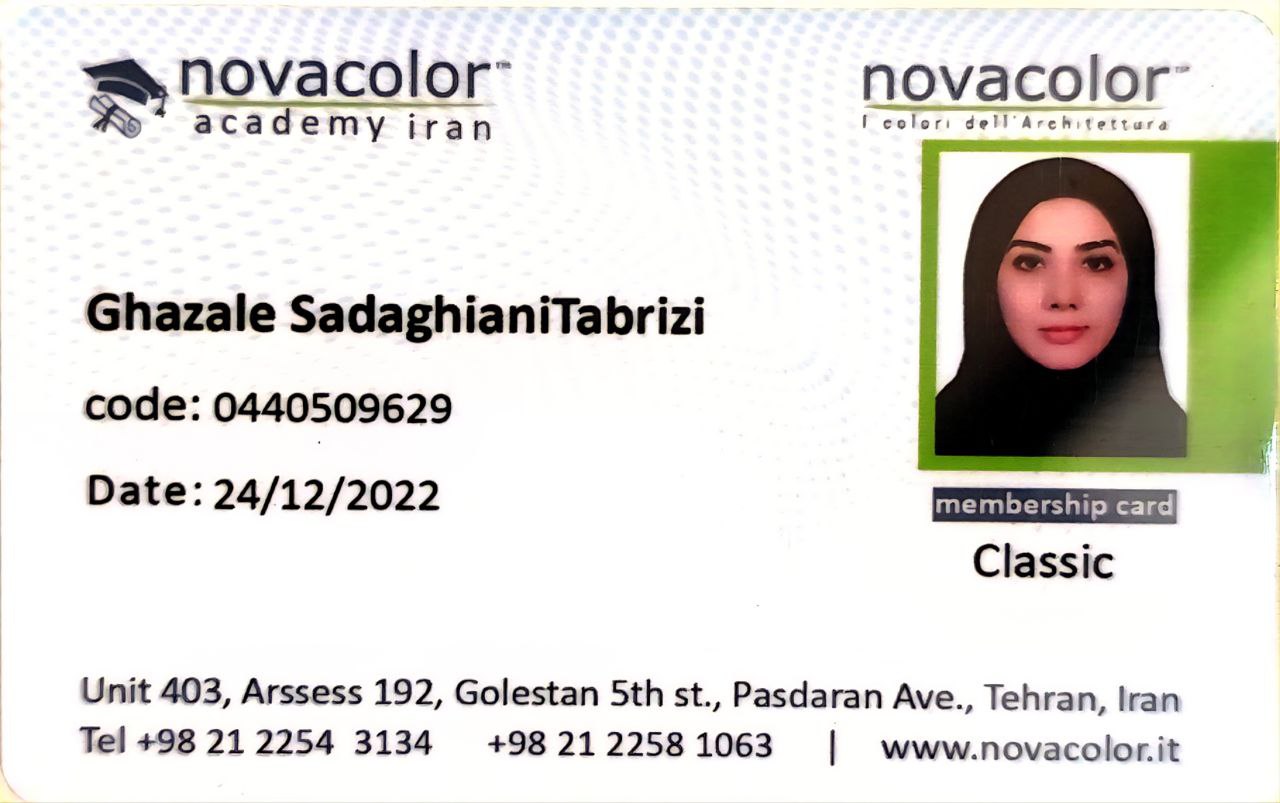 عضویت رسمی آکادمی نواکالر غزاله صدقیانی